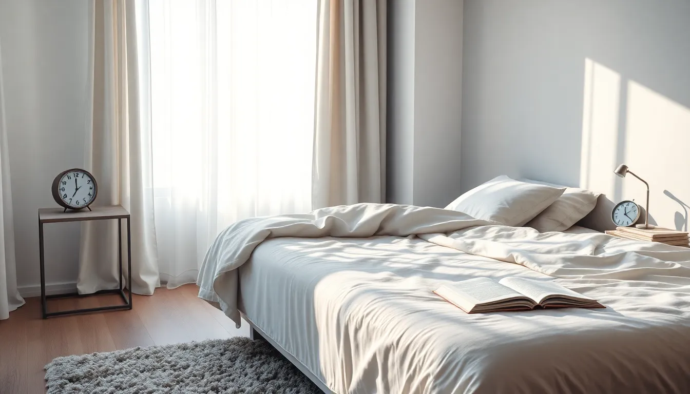 a serene bedroom promoting relaxation and the importance of rest.